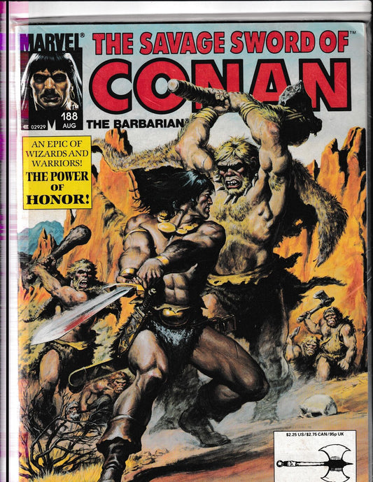 Savage Sword of Conan #188 (1991) Sealed Curtis/Marvel Comics