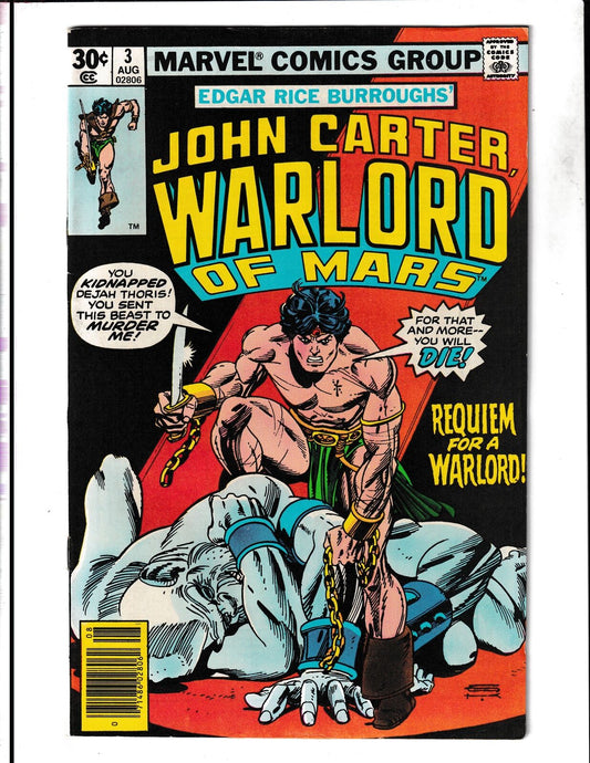 John Carter, Warlord of Mars #3 (1977) Marvel Comics