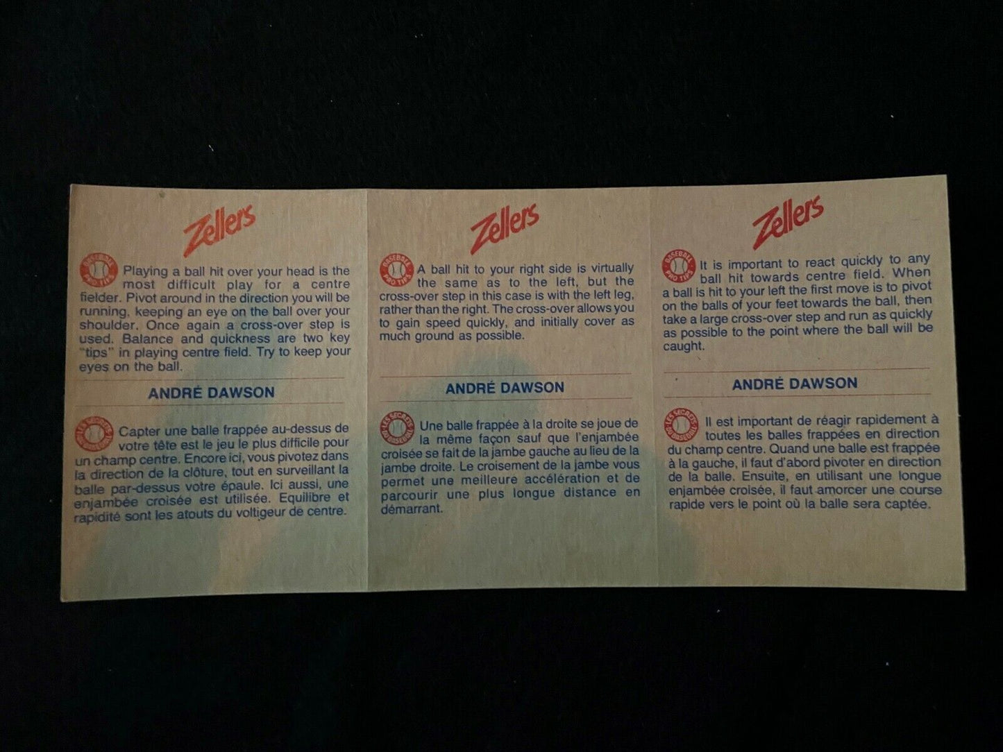 1982 Montreal Expos Panels - Zellers