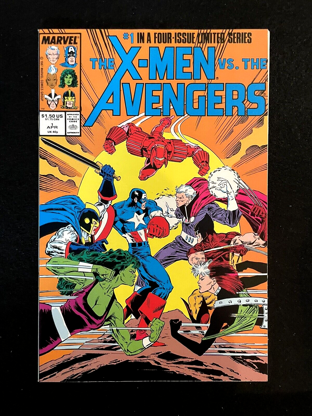 X-Men vs. the Avengers #1-4 (1987) HIGHER GRADE Complete Set Marvel Comics