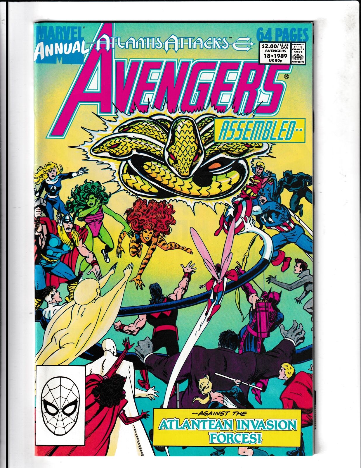 Avengers Annual #18 (1989) Atlantean Invasion Marvel Comics