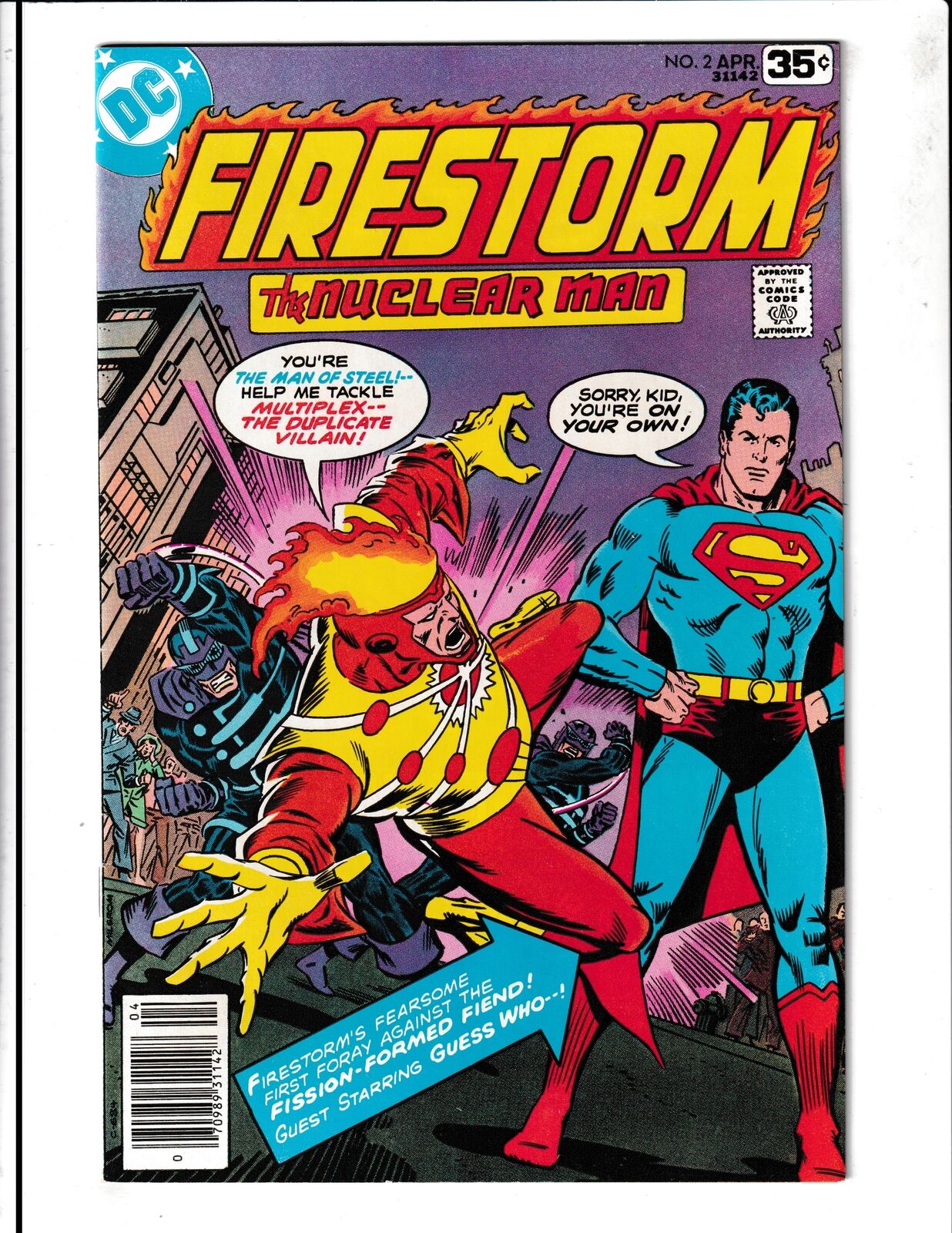 Firestorm the Nuclear Man #2 (1978) 1st App of Multiplex  DC Comics