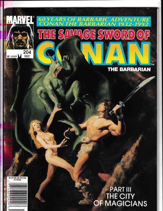 Savage Sword of Conan #204 (1992) Curtis/Marvel Comics