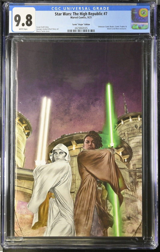 Star Wars: The High Republic #7 CGC 9.8 (2021) Marco Turini Virgin Exclusive