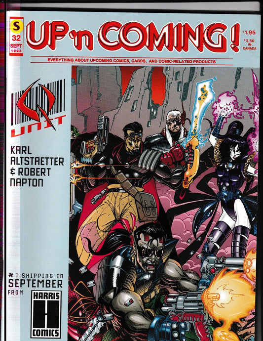 UP'n Coming #32 (1993) RARE BUYER GUIDE - Pinhead Styx Comics