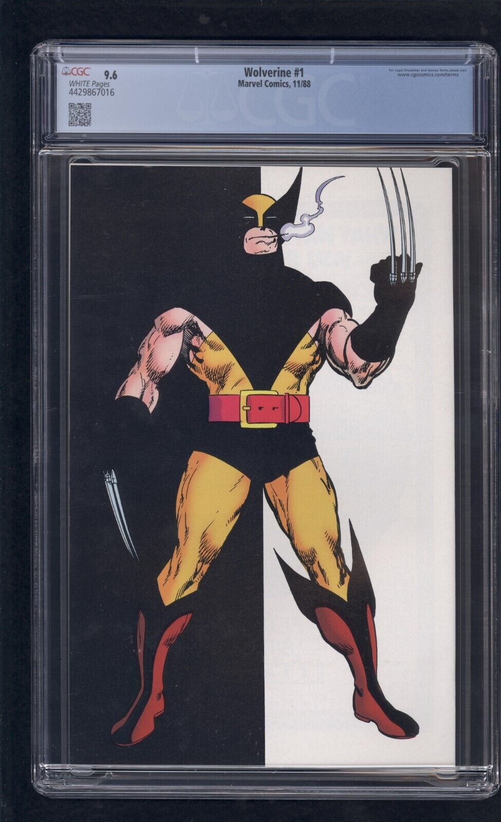 Wolverine #1 CGC 9.6 (1988) Graded Marvel Comics | 1st Wolverine as Patch