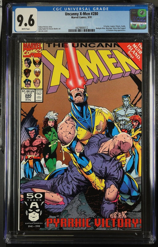 Uncanny X-Men #280 CGC 9.6 (1991) X-Factor Appearance | Graded Marvel Comics