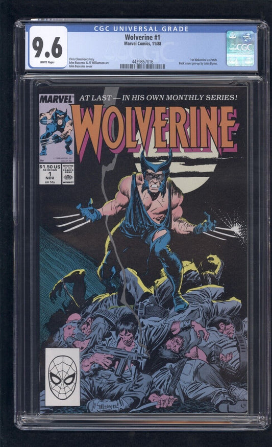 Wolverine #1 CGC 9.6 (1988) Graded Marvel Comics | 1st Wolverine as Patch