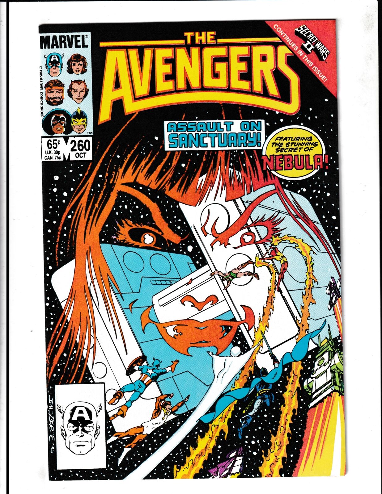 Avengers #260 (1985) Higher Grade - 1st Cover of Nebula Marvel Comics