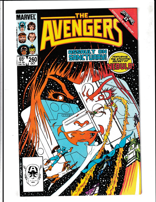 Avengers #260 (1985) Higher Grade - 1st Cover of Nebula Marvel Comics