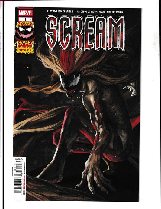 Extreme Carnage Scream #1 (2021) Death of Scream Marvel Comics