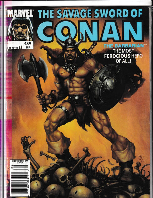 Savage Sword of Conan #189 (1991) Sealed Curtis/Marvel Comics