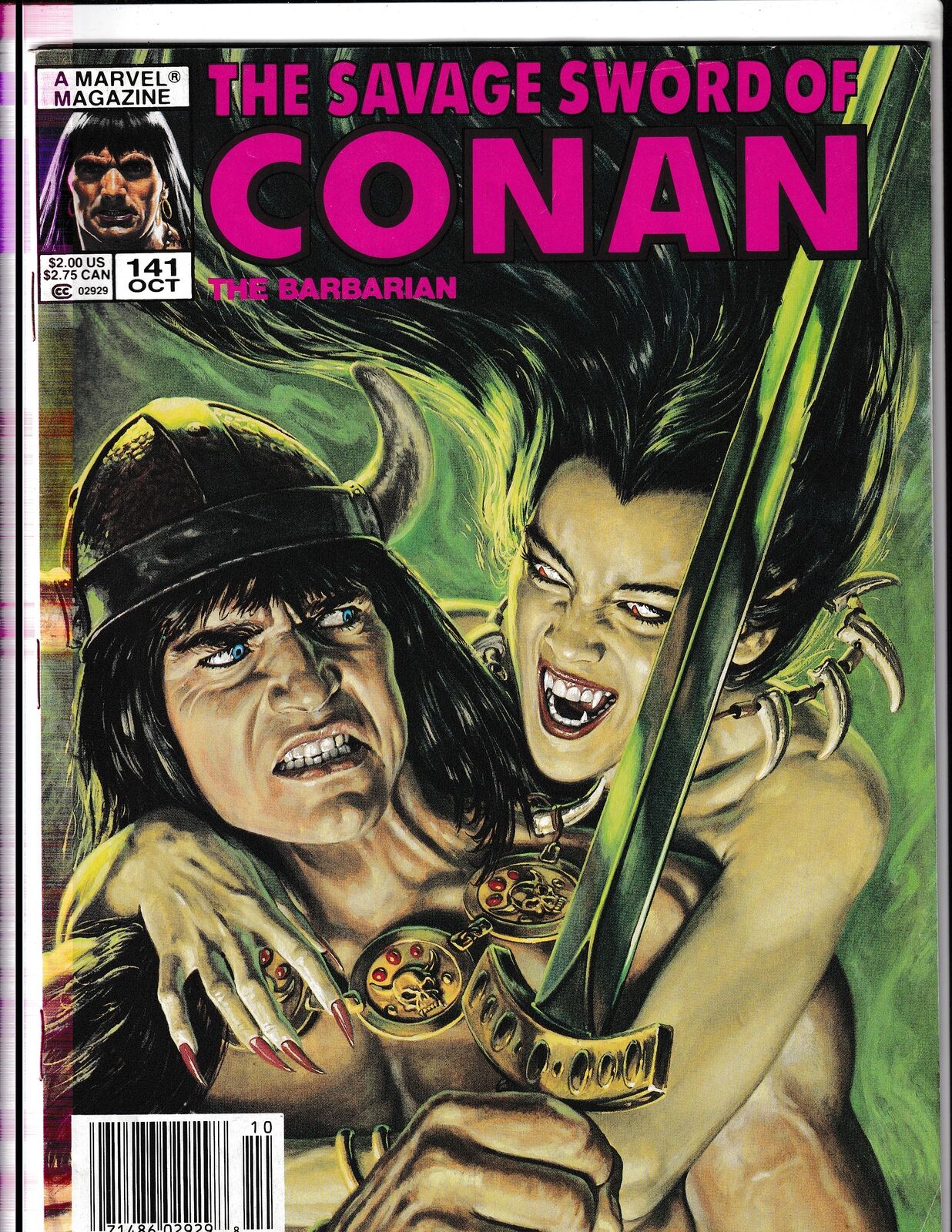 Savage Sword of Conan #141 (1987) Curtis/Marvel Comics