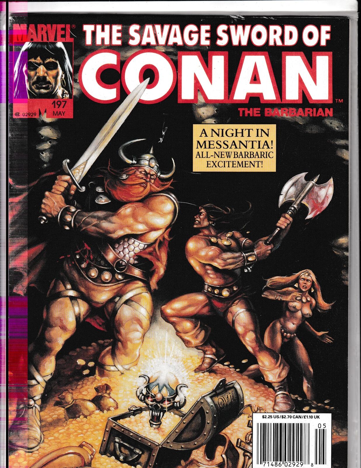 Savage Sword of Conan #197 (1992) Sealed Curtis/Marvel Comics