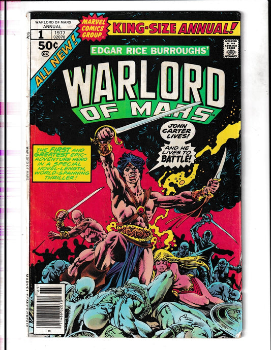 John Carter, Warlord of Mars Annual #1 (1977) Marvel Comics