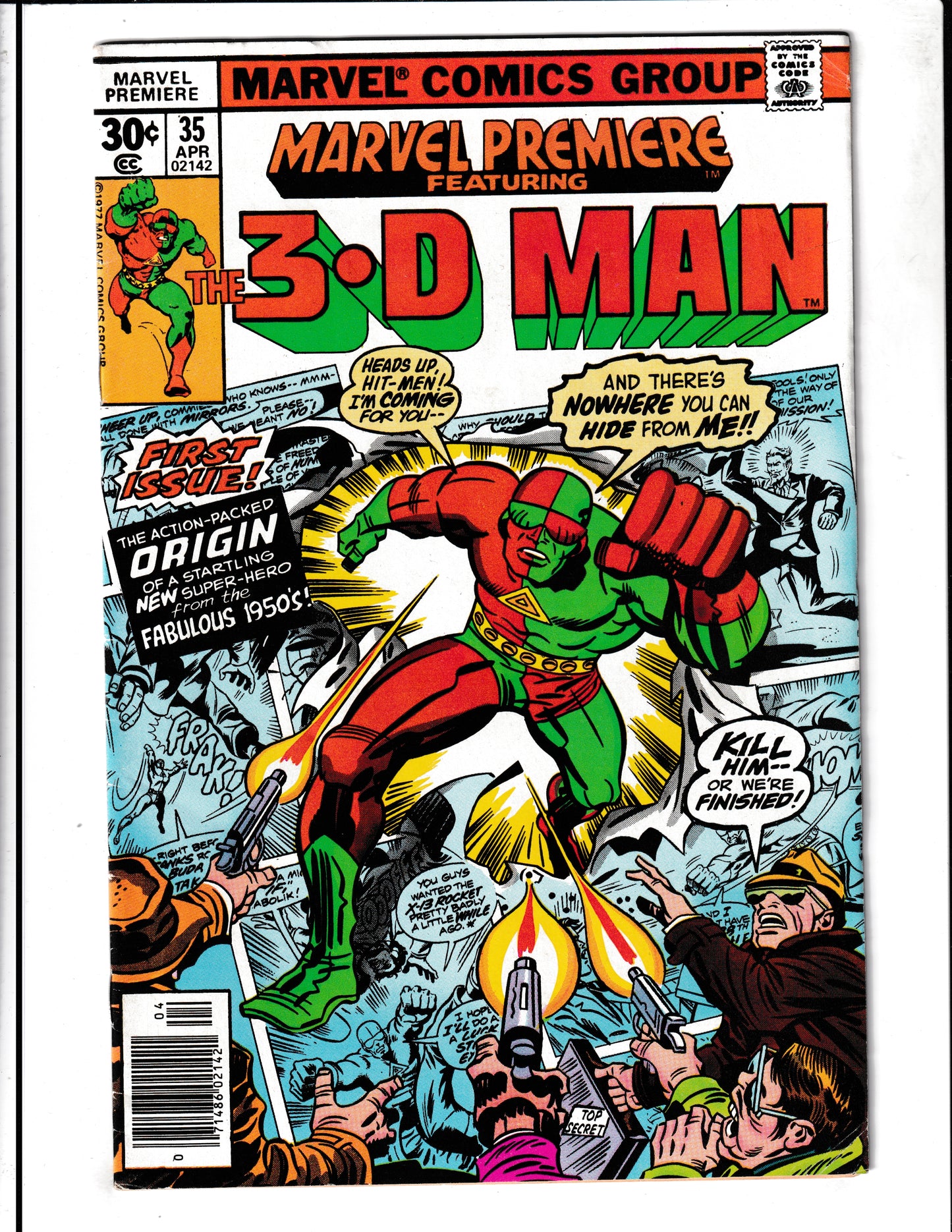 Marvel Premiere #35 (1977) 3D Man Marvel Comics