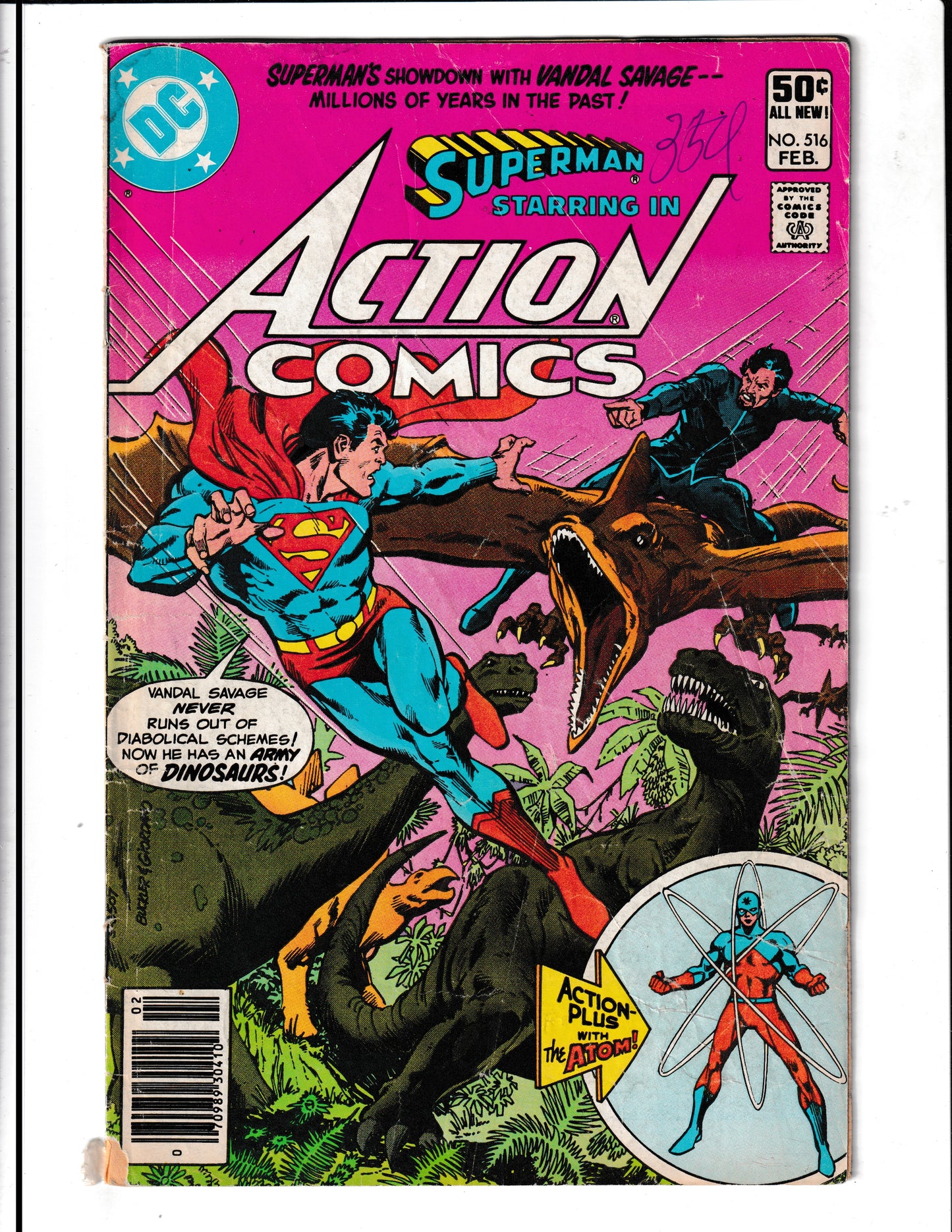 Action Comics #516 (1981) Atom - The army of Dinosaurs DC Comics