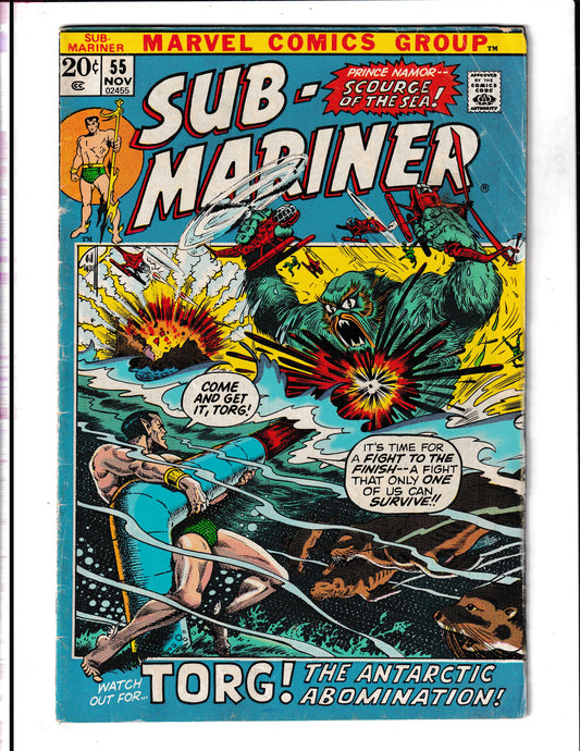 Sub-Mariners #55 (1972) Marvel Comics