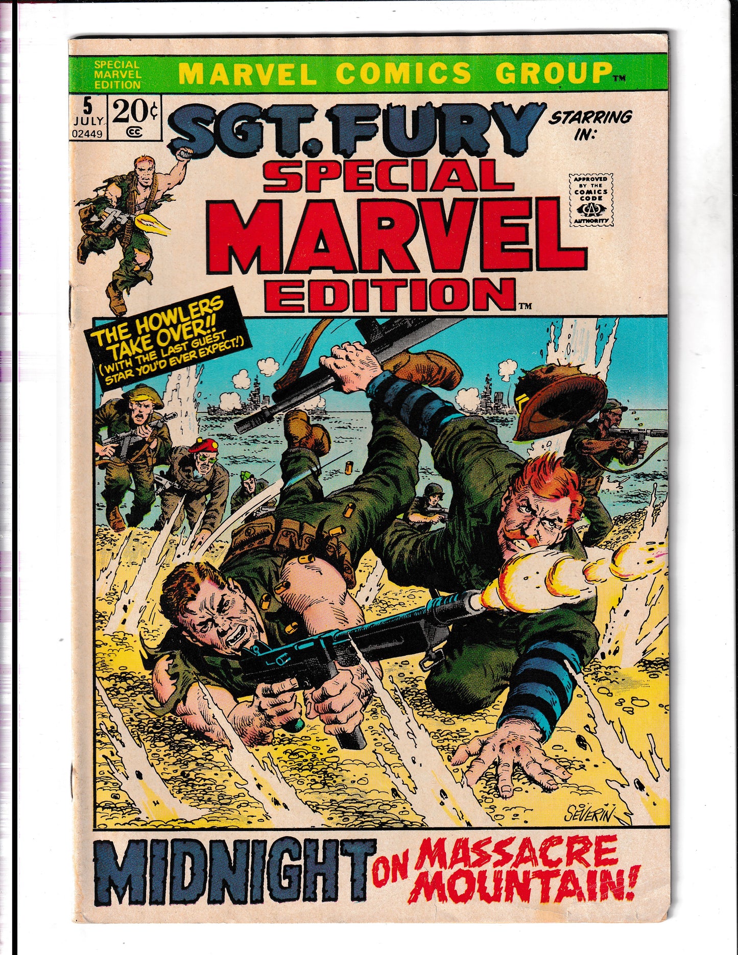 Special Marvel Edition #5 (1972) Starring SGT Fury Marvel Comics