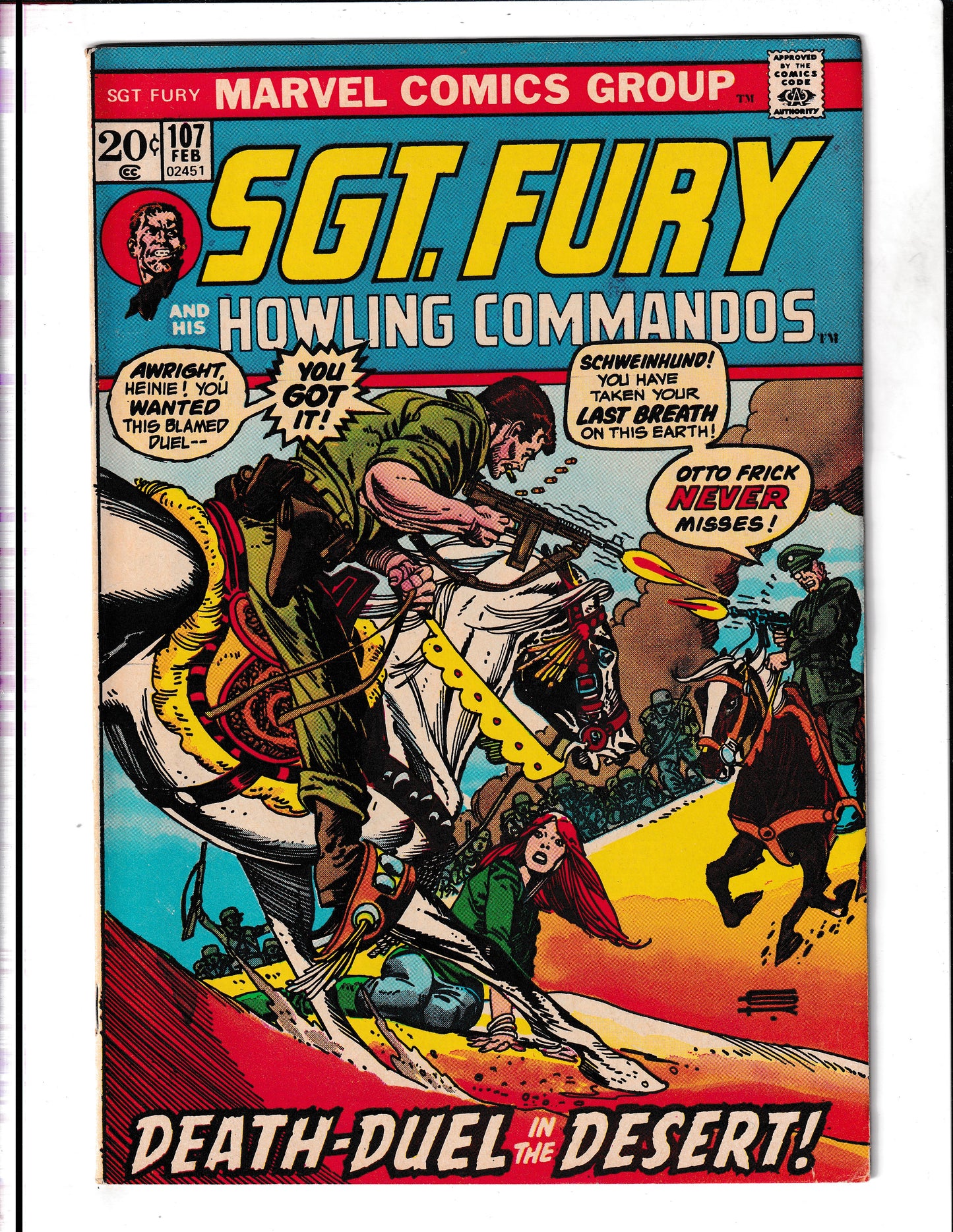 SGT Fury and His Howling Commandos #107 (1973) Marvel Comics