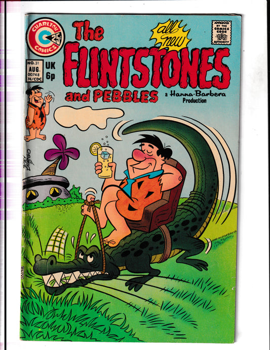 Flintstones #31 (1974) and Pebbles Charlton Comics