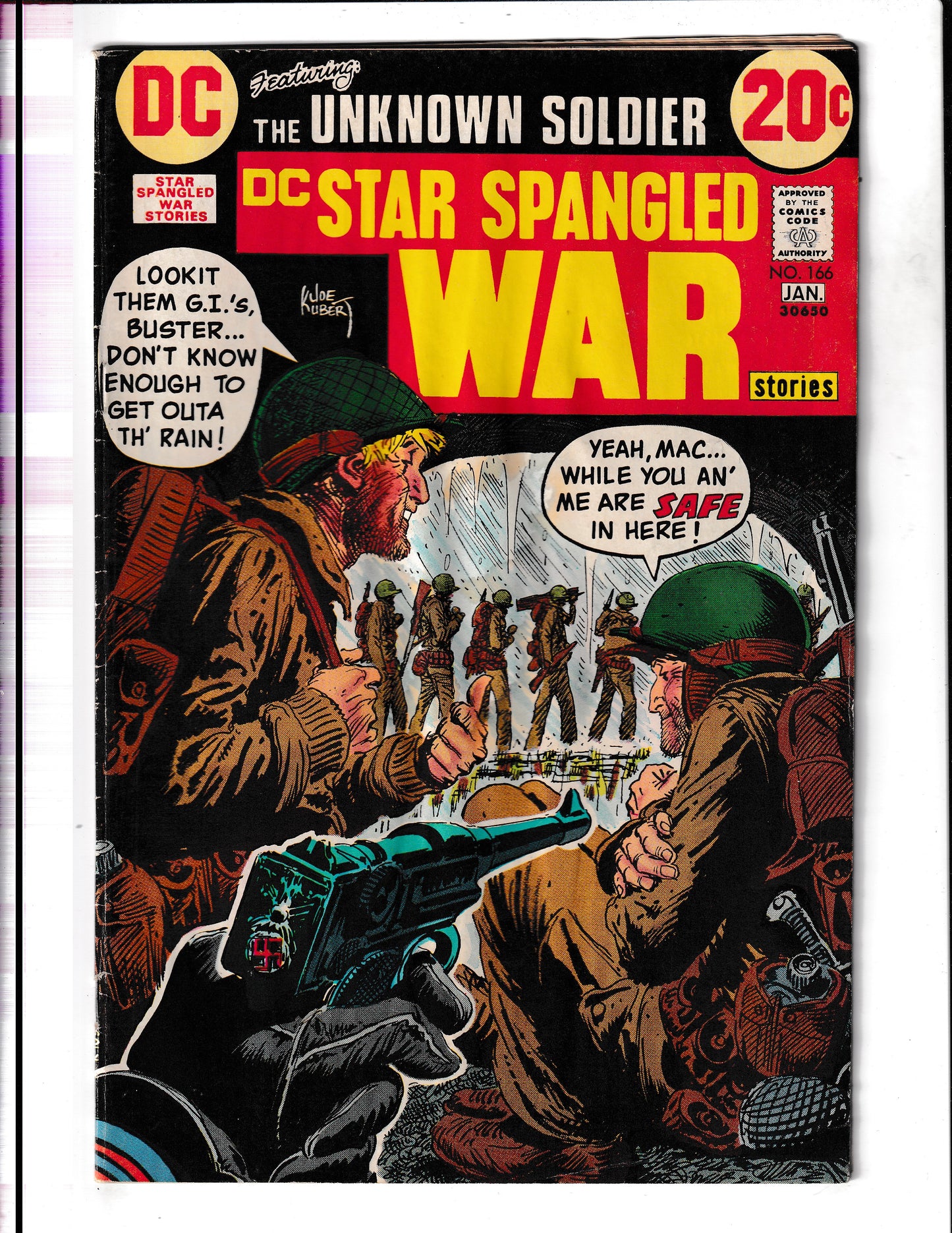 Star Spangled War Stories #166 (1972) Unknown Soldier DC Comics