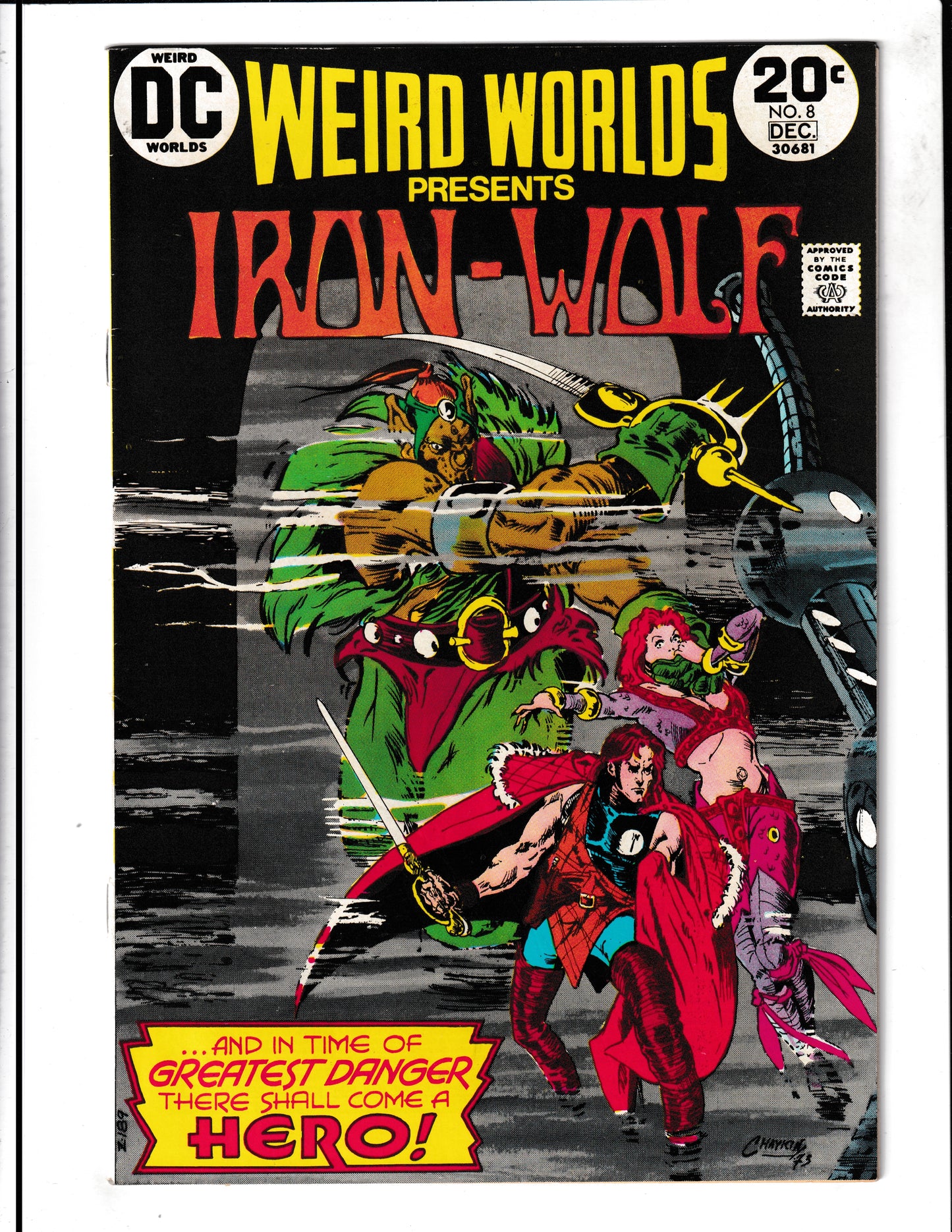 Weird Worlds #8 (1973) Presents Iron-Wolf - 1st Iron-Wolf DC Comics