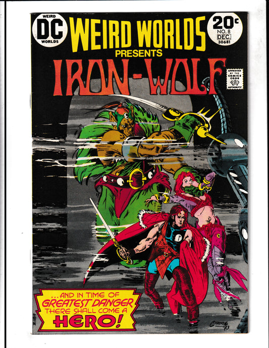 Weird Worlds #8 (1973) Presents Iron-Wolf - 1st Iron-Wolf DC Comics