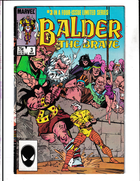 Balder and the Brave #3 (1986) Marvel Comics