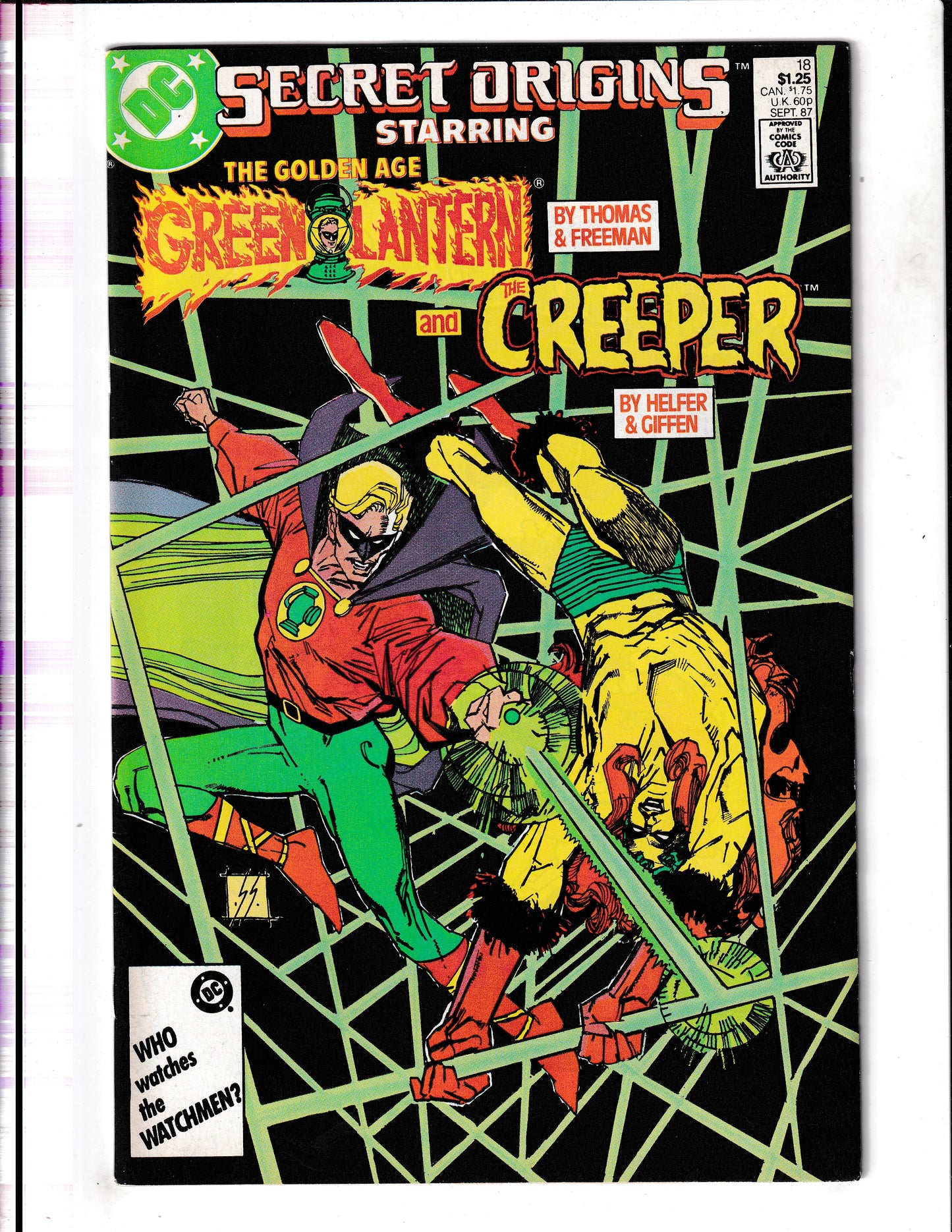 Secret Origins #18 (1987) Green Lantern and Creeper DC Comics