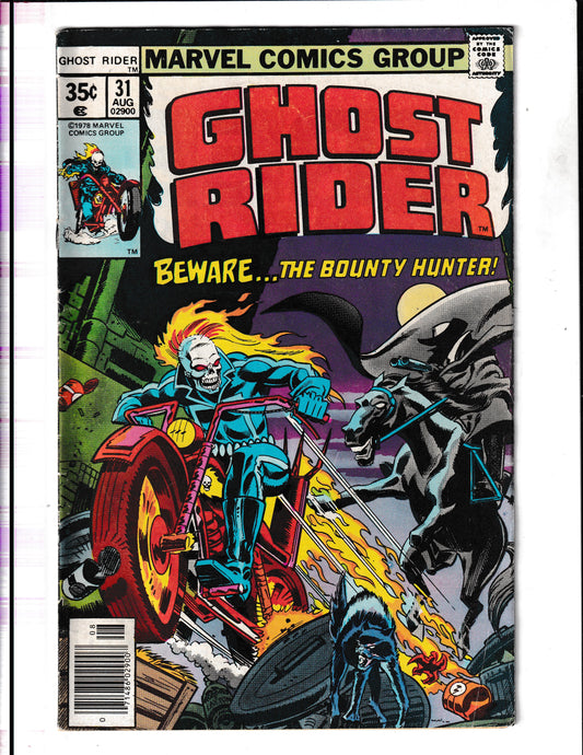 Ghost Rider #31 (1978) Johnny fights in Dr Stanges ody Marvel Comics