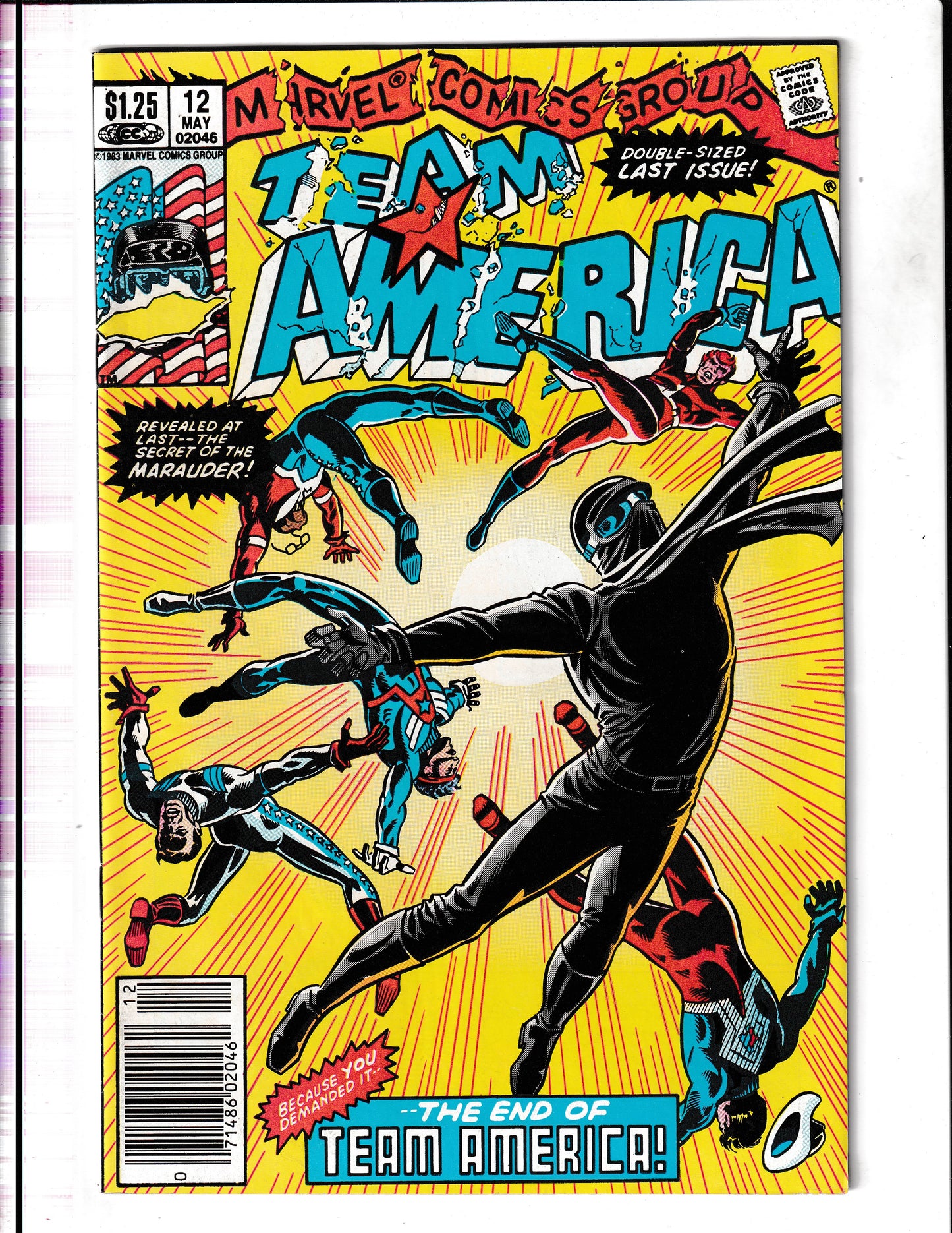 Team America #12 (1983) Last Issue - CDN Newsstand Marvel Comics