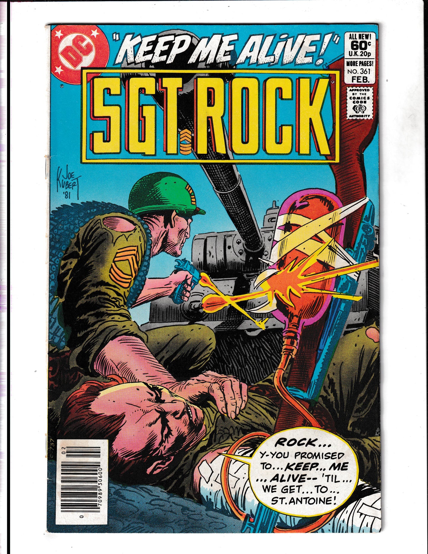 SGT Rock #361 (1982) DC Comics