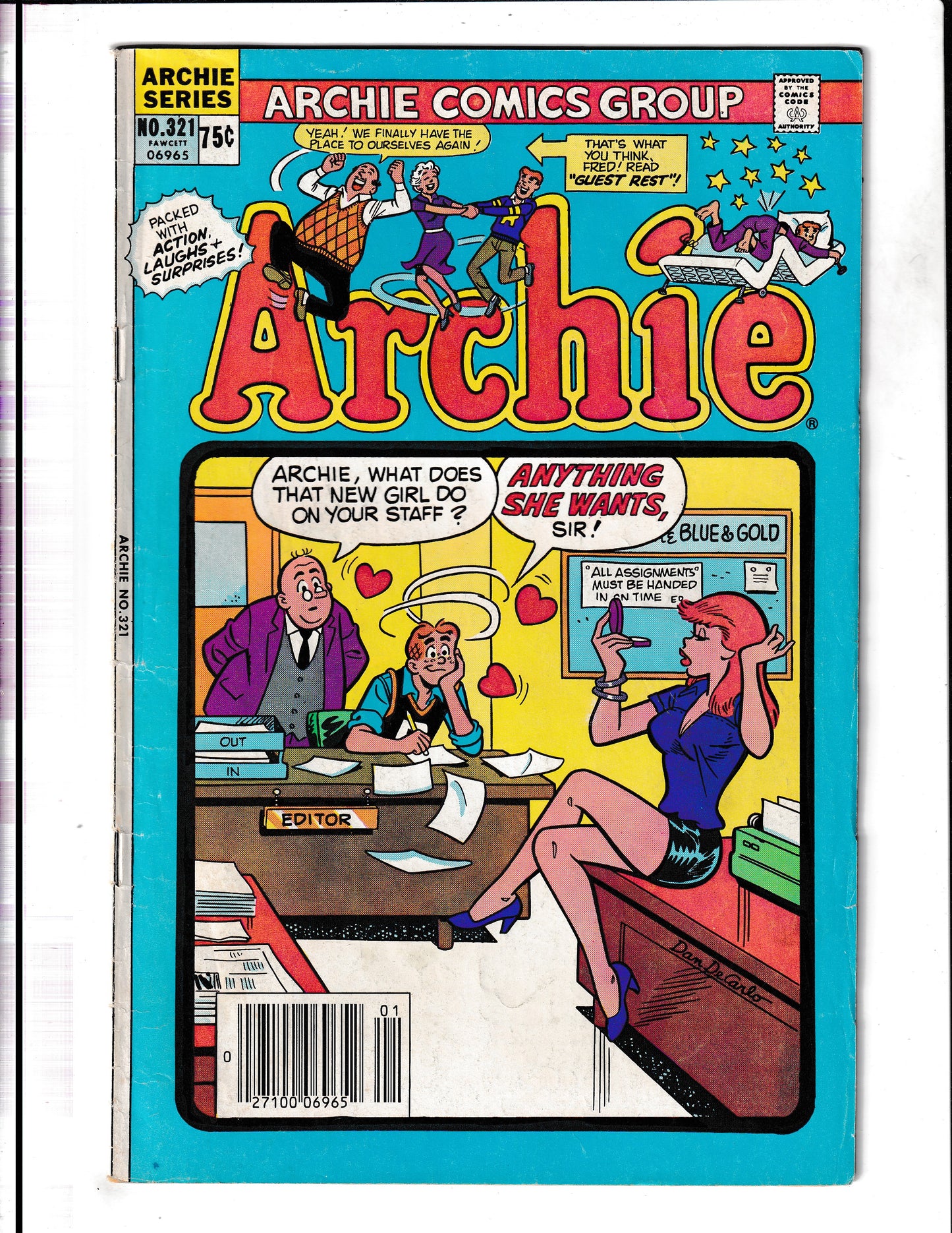 Archie Comics #321 (1982) Dan DeCarlo Risque Cover Archie Comics