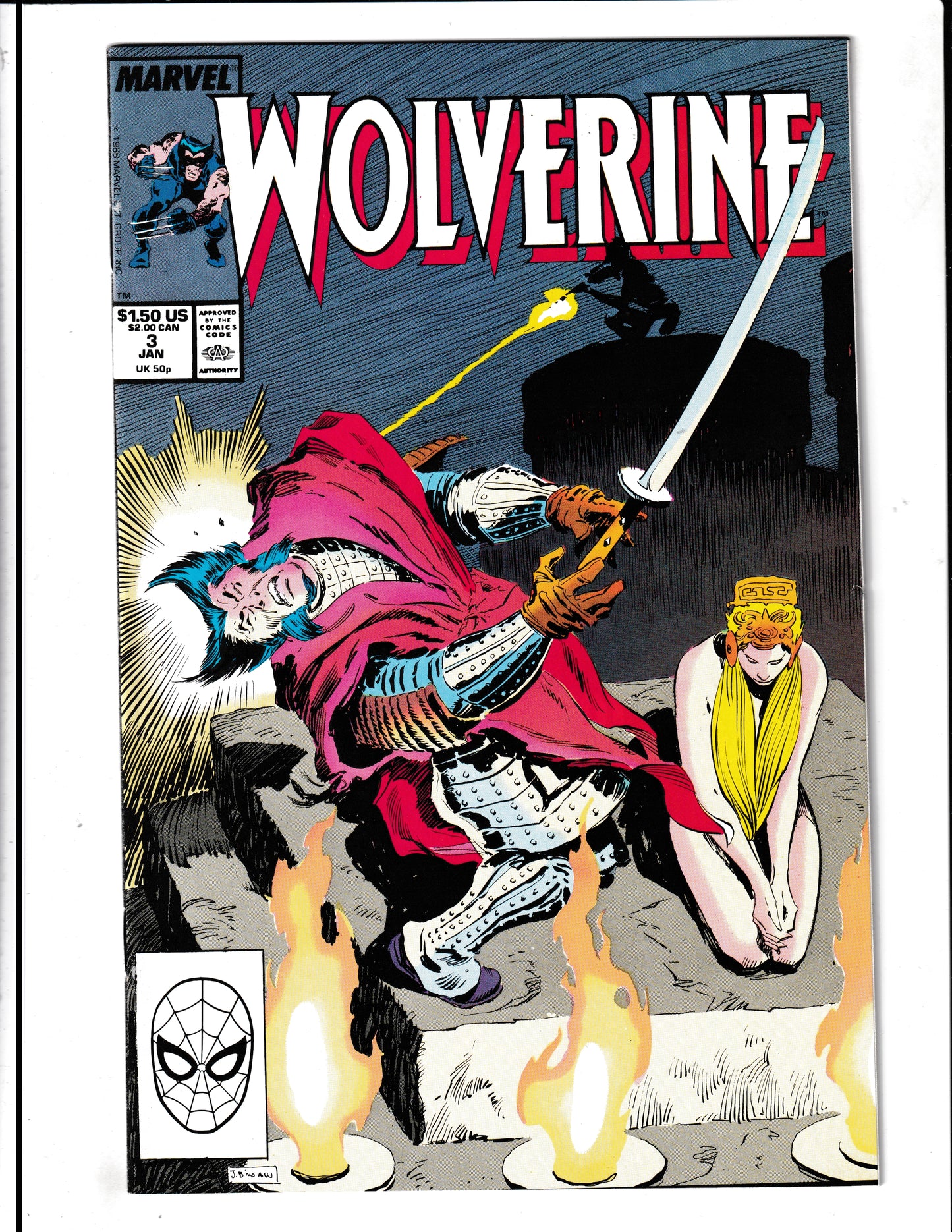 Wolverine #3 (1989) High Grade Marvel Comics