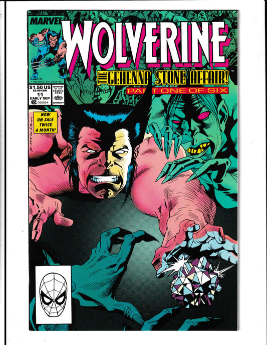 Wolverine #11 (1989) High Grade Marvel Comics