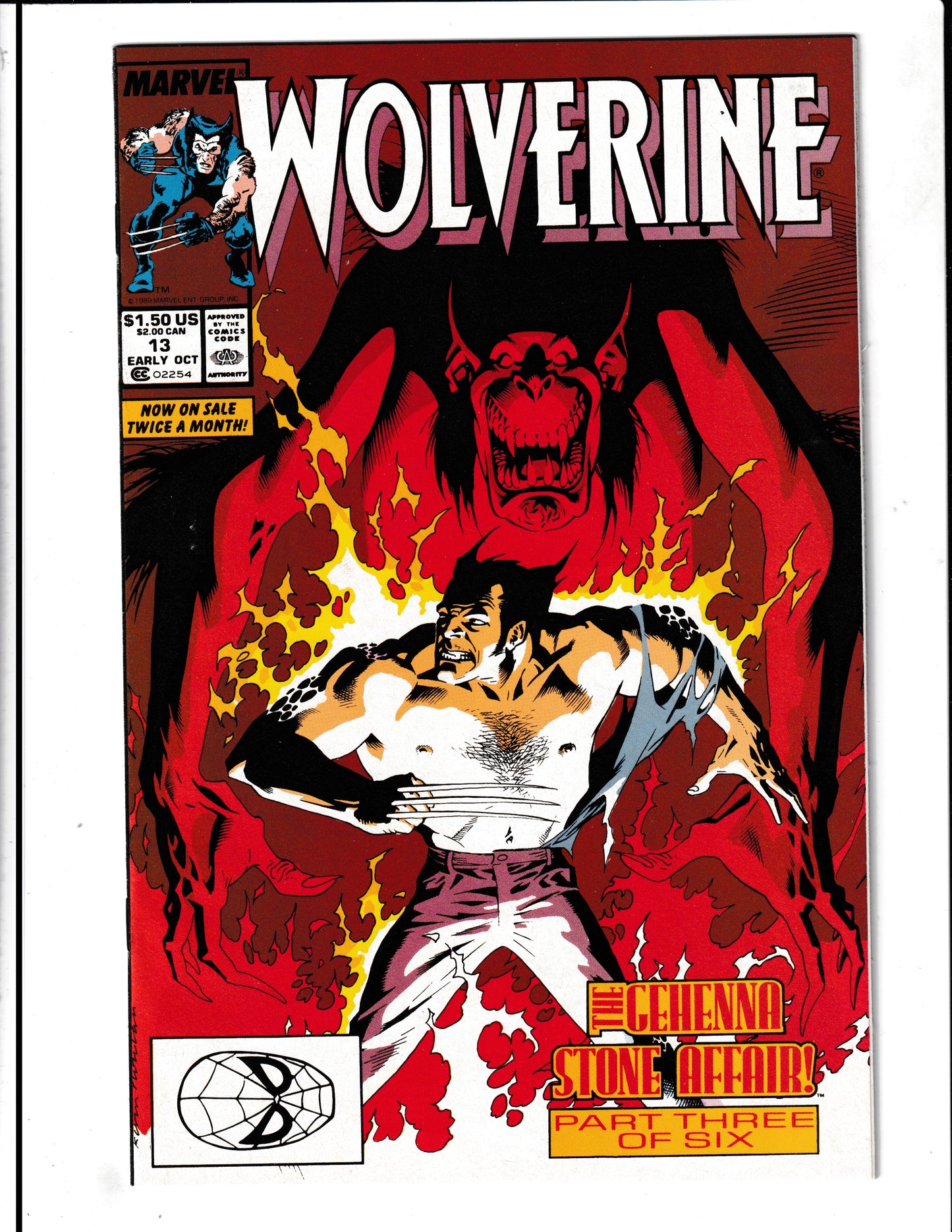 Wolverine #13 (1989) High Grade Marvel Comics