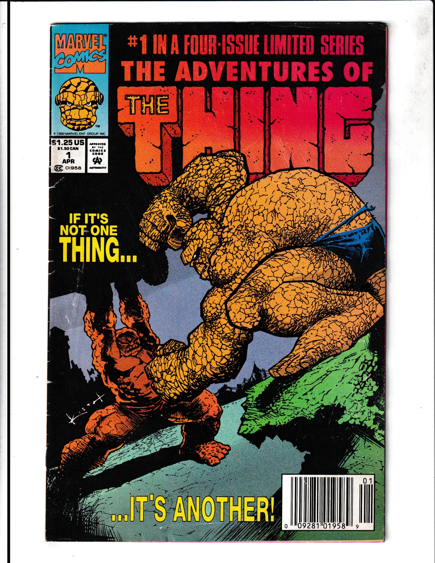 Adventures of the Thing #1 (1992) Marvel Comics