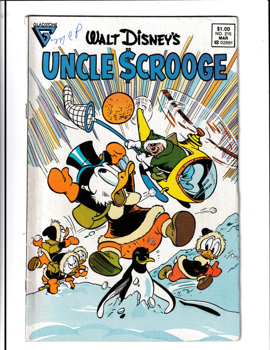 Walt Disney's Uncle Scrooge #215 (1987) Gladstone Comics