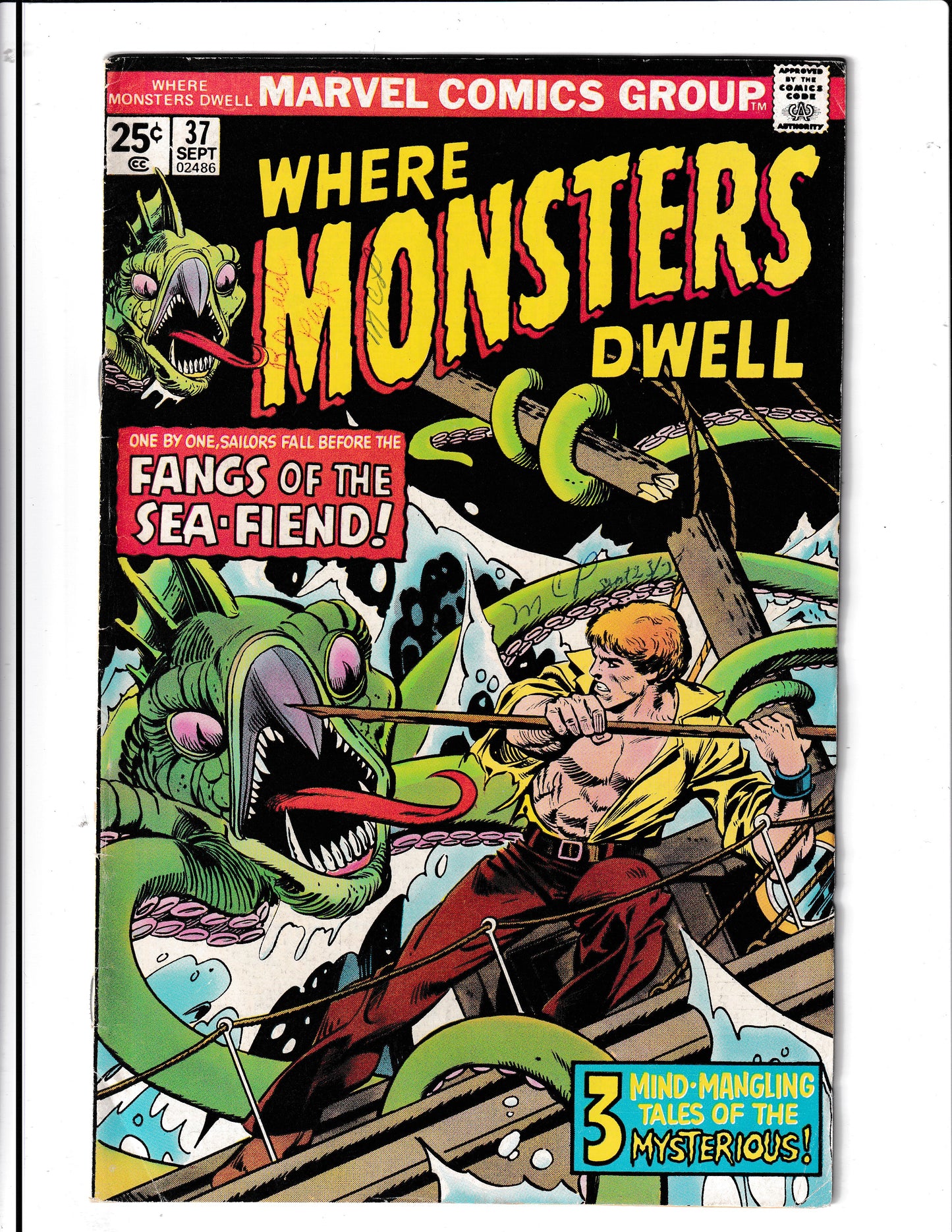 Where Monsters Dwell #37 (1975) Marvel Comics