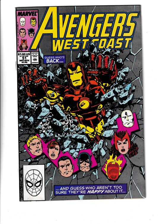 Avengers West Coast #50 (1989) Marvel Comics