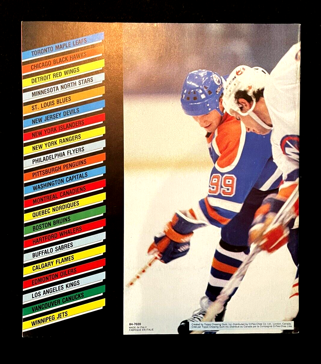 1983 OPC NHL Sticker Album - Gretzky on Front and Back Cover - Unused