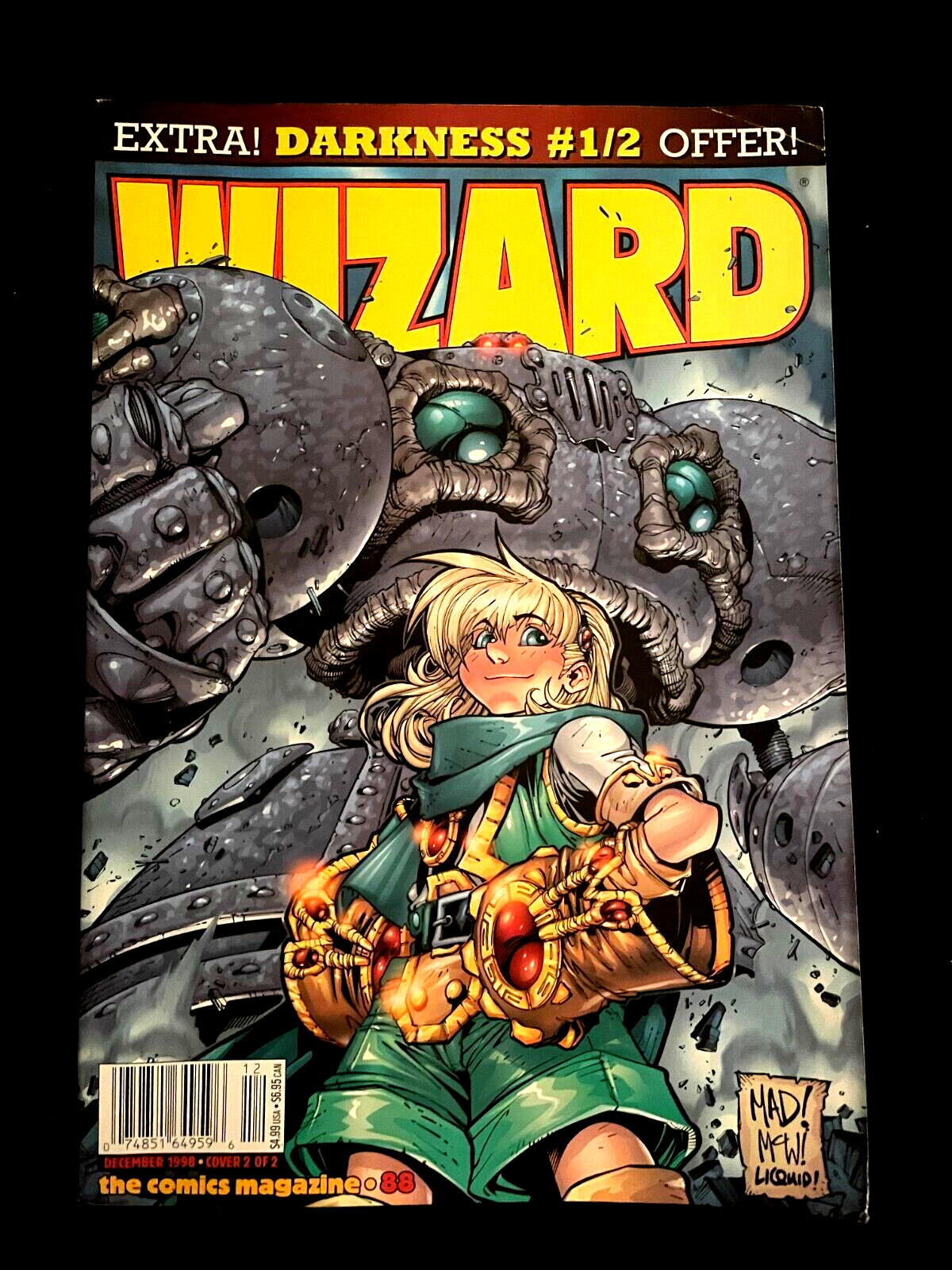 Wizard the Comics Magazine #88 1998 - Battle Chasers Cover