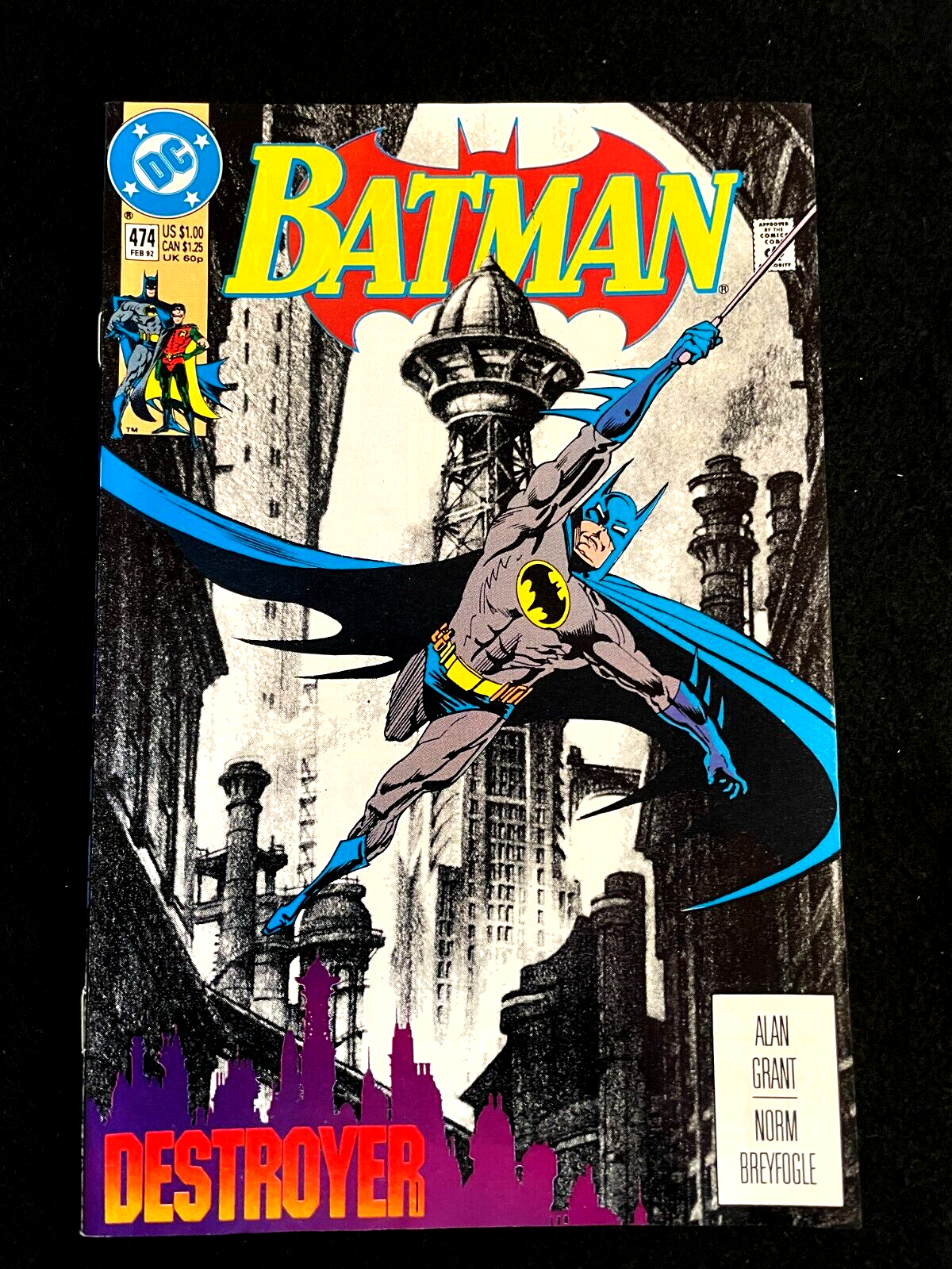 Batman #473 1992 - Into the Idiot Zone - HIGH GRADE