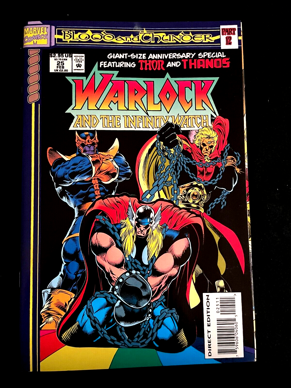 Warlock and the Infinity Watch #25 1994 - Die Cut Cover - VERY HIGH GRADE