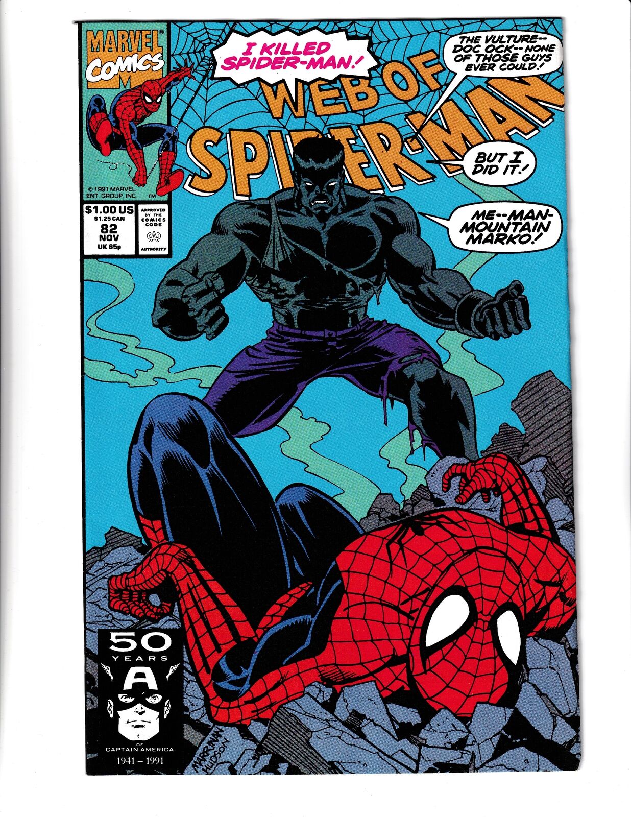 Web of Spider-Man #82 (1991) Marvel Comics