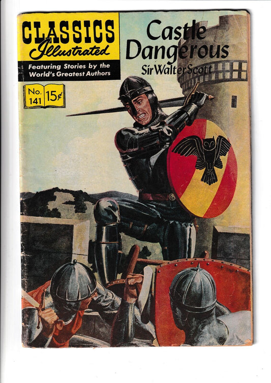 Classics Illustrated #141 #HRN 141 (1957) Castle Dangerous Gliberton Comics