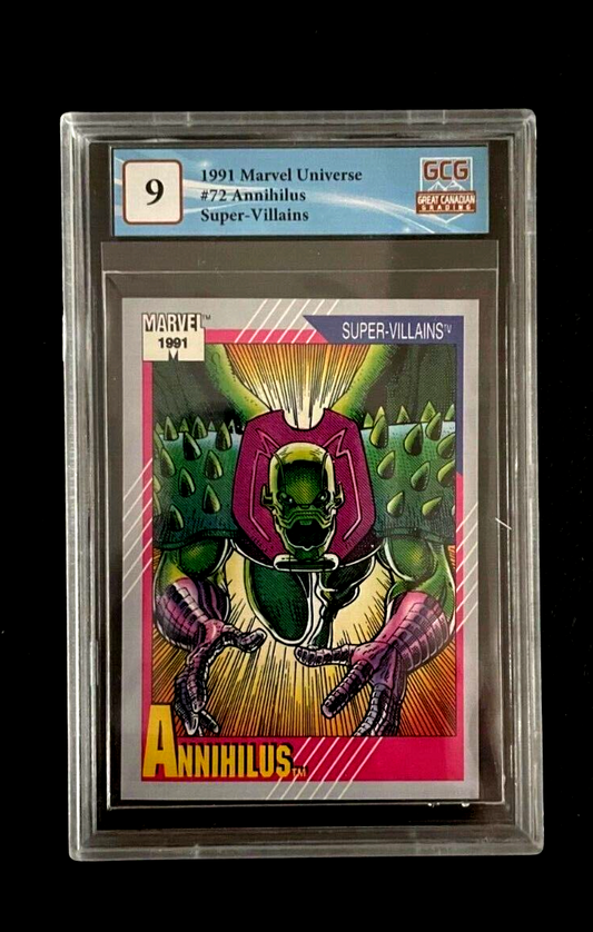 1991 Impel Marvel Universe #72 "Annihilus" GCG 9 *Not PSA*