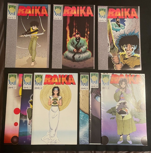 Lot of 9 Raika #18 thru 16 1992 - HIGH GRADE