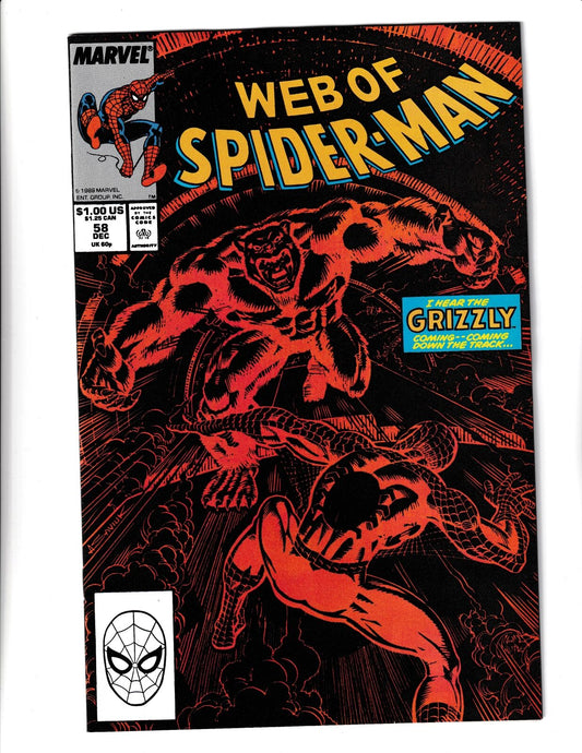 Web of Spider-Man #58 (1989) Marvel Comics